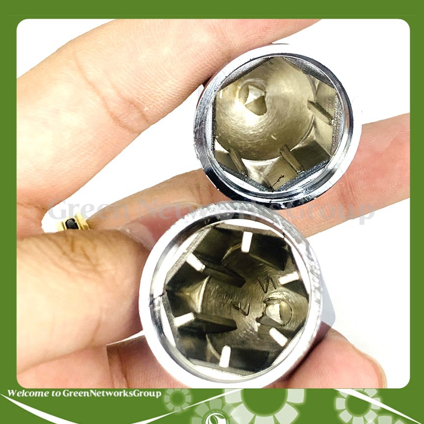 Ốc chụp cốt trước Vision mạ xi Greennetworks ( 2 nắp )