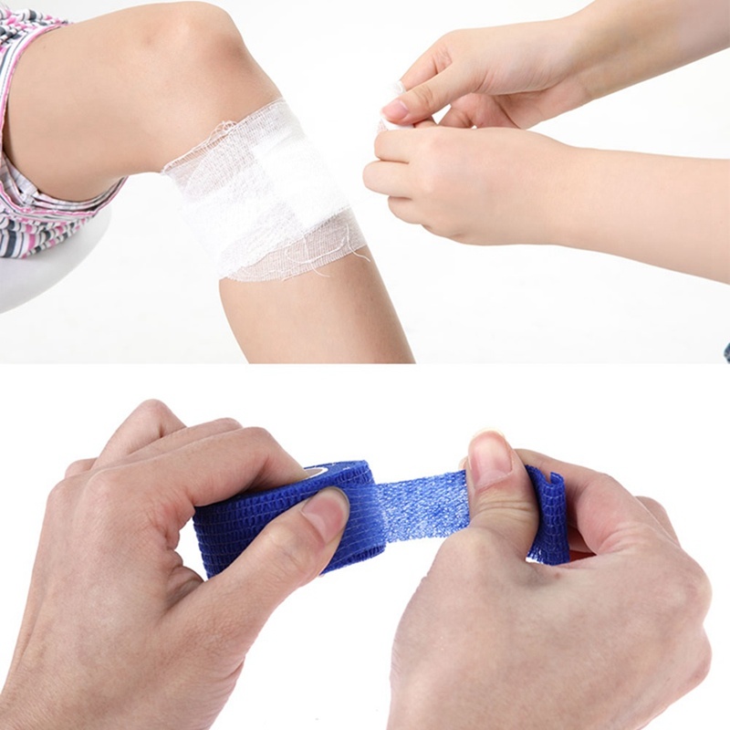 [Hàng mới về] Băng quấn thể thao bảo vệ cơ bắp tự dính co giãn tốt nhiều màu sắc tùy chọn