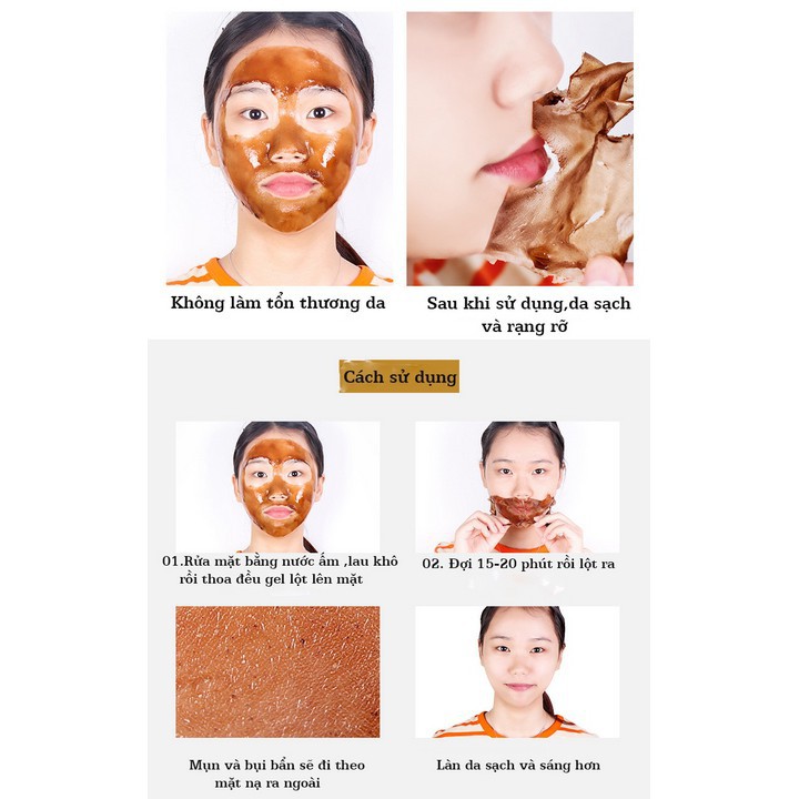 Gel Lột Mụn, Mụn Cám, Mụn Đầu Đen HANKEY FACIAL BEAUTY MASK 60g Nội Địa Trung