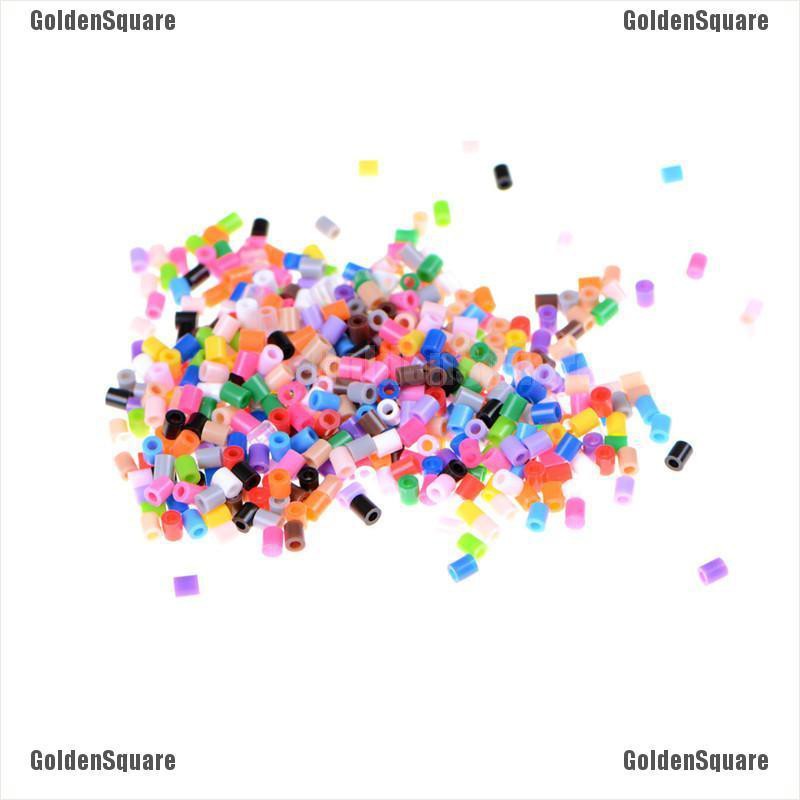 Bộ 500 Hạt Nhựa 2.6mm Nhiều Màu Cho Bé Vui Chơi