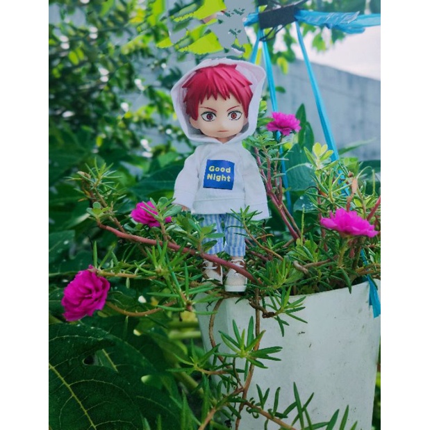Ob11 - Áo hoodie cho nendoll, ob11, 1/8, búp bê 16cm, ymy, gsc