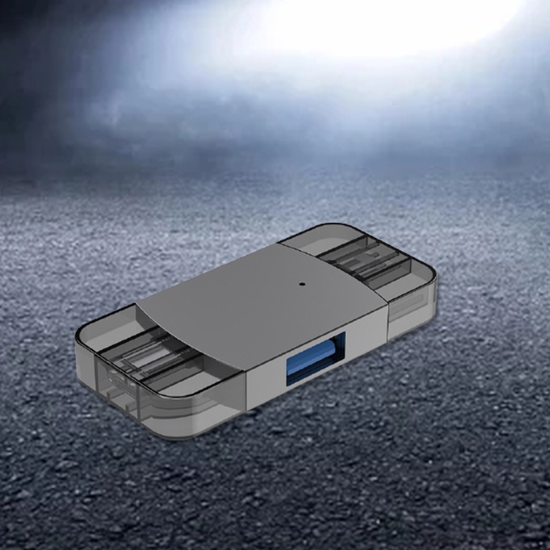 Bộ Chuyển Đổi OTG Hai Cổng USB Cho Điện Thoại 8 pin Type C