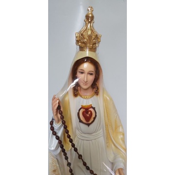 Tượng công giáo - Tượng Đức Mẹ Fatima 75cm ⚡Cao Cấp Màu Kem⚡