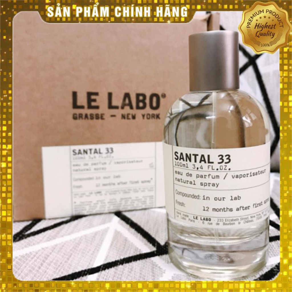 [Nước hoa Unisex 10ml] Le Labo Santal 33 EDP Mẫu thử 10ml (Gỗ đàn hương, tuyết tùng, bạch đậu khấu, hoa violet,...) | BigBuy360 - bigbuy360.vn