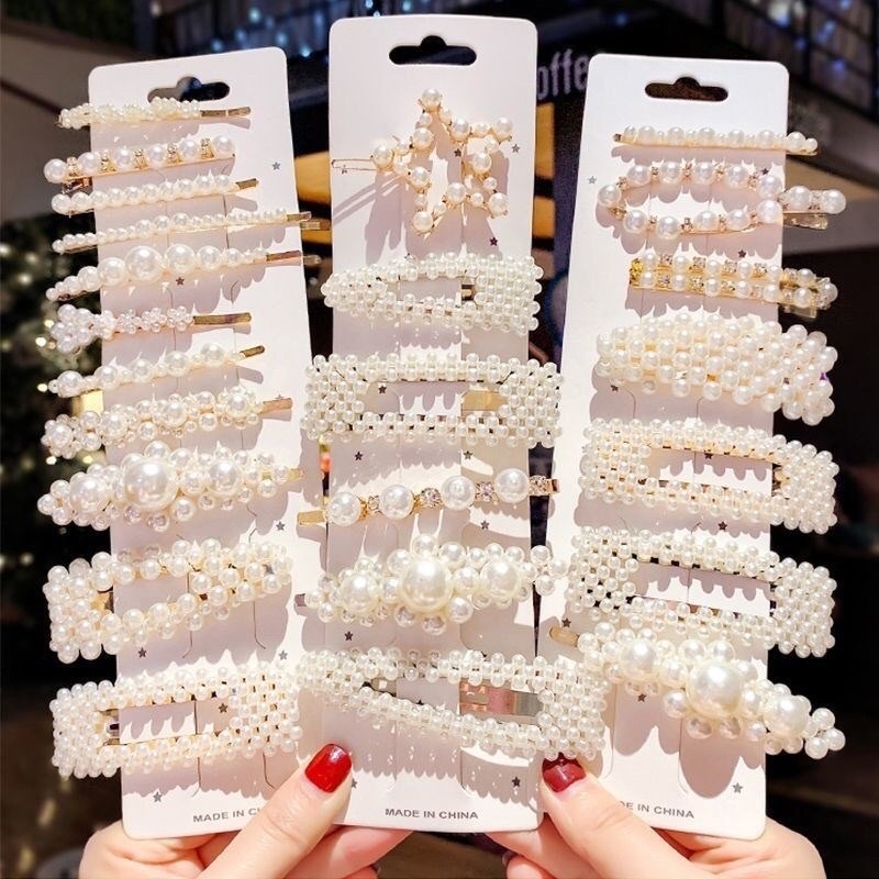 SET 5C KẸP TÓC NGỌC TRAI NỮ HÀN QUỐC SẴN HÀNG GIAO NGẪU NHIÊN