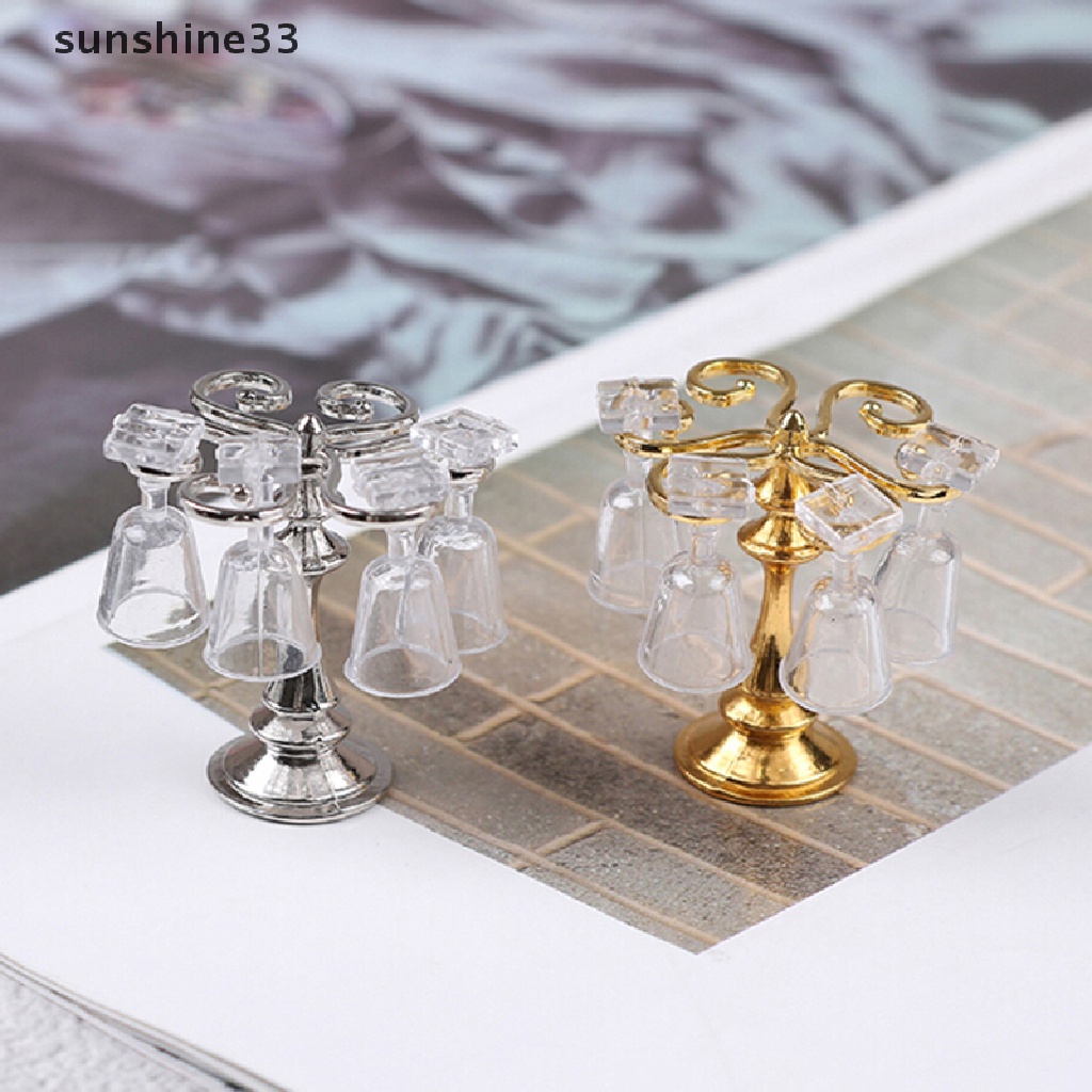 Giá Đỡ Cốc Nước mini Bằng Kim Loại Dễ Thương Trang Trí Nhà Búp Bê 1: 12