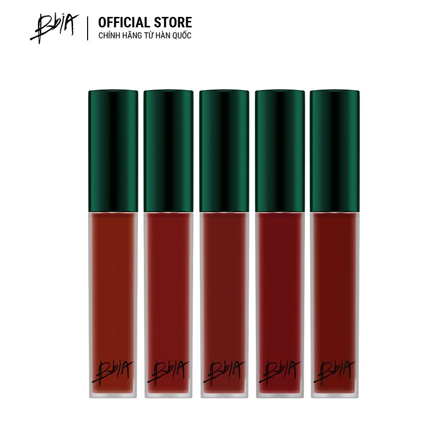 [CHÍNH HÃNG] Son kem lì Bbia Last Velvet Lip Tint ASIA EDITION 5g (5 Màu)