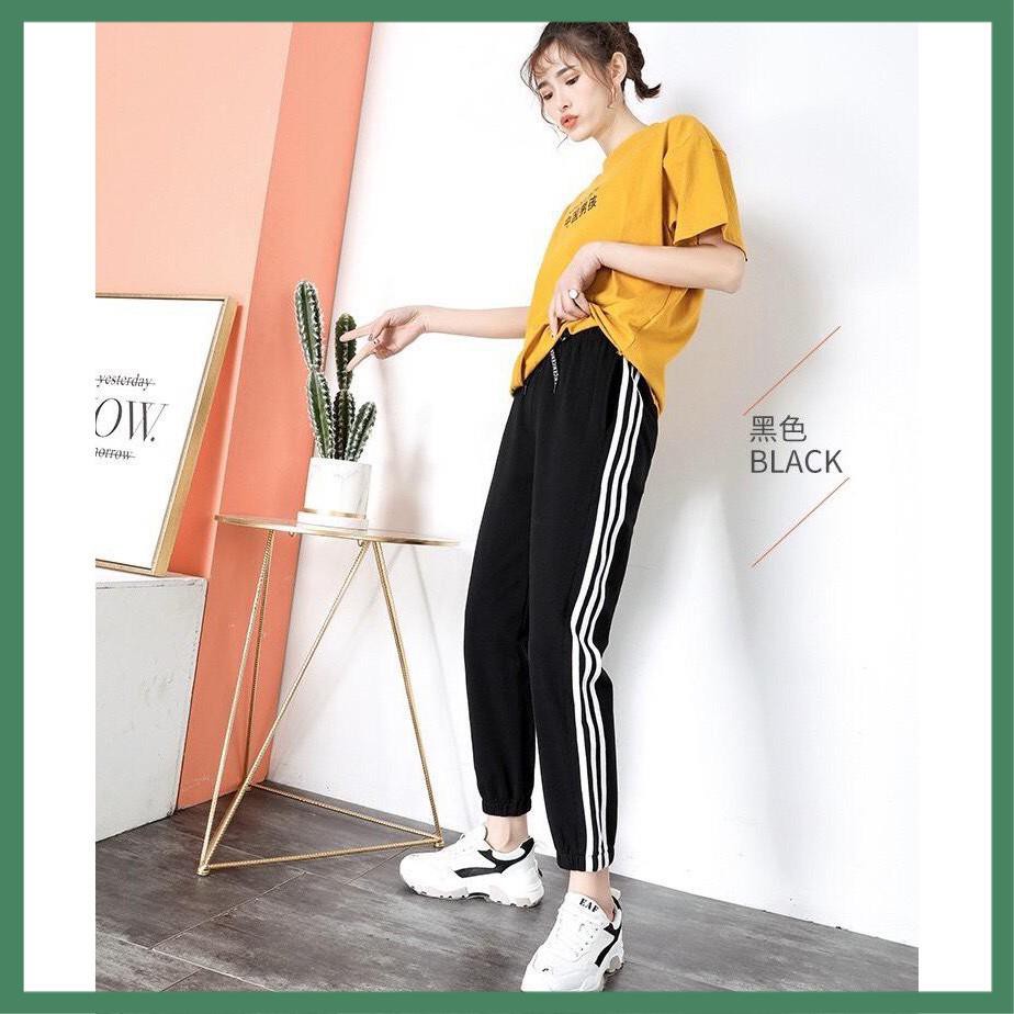 [Mã FASHIONT4WA2 giảm 10K đơn 50K] Quần Thể Thao 3 Sọc Nữ Thời Trang - La mode | BigBuy360 - bigbuy360.vn