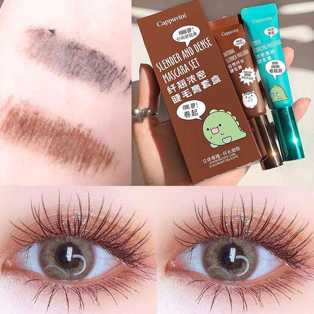 Mascara Sợi Tơ 4D Màu Đen Nối Dài Làm Dày Lông Mi ROWANS