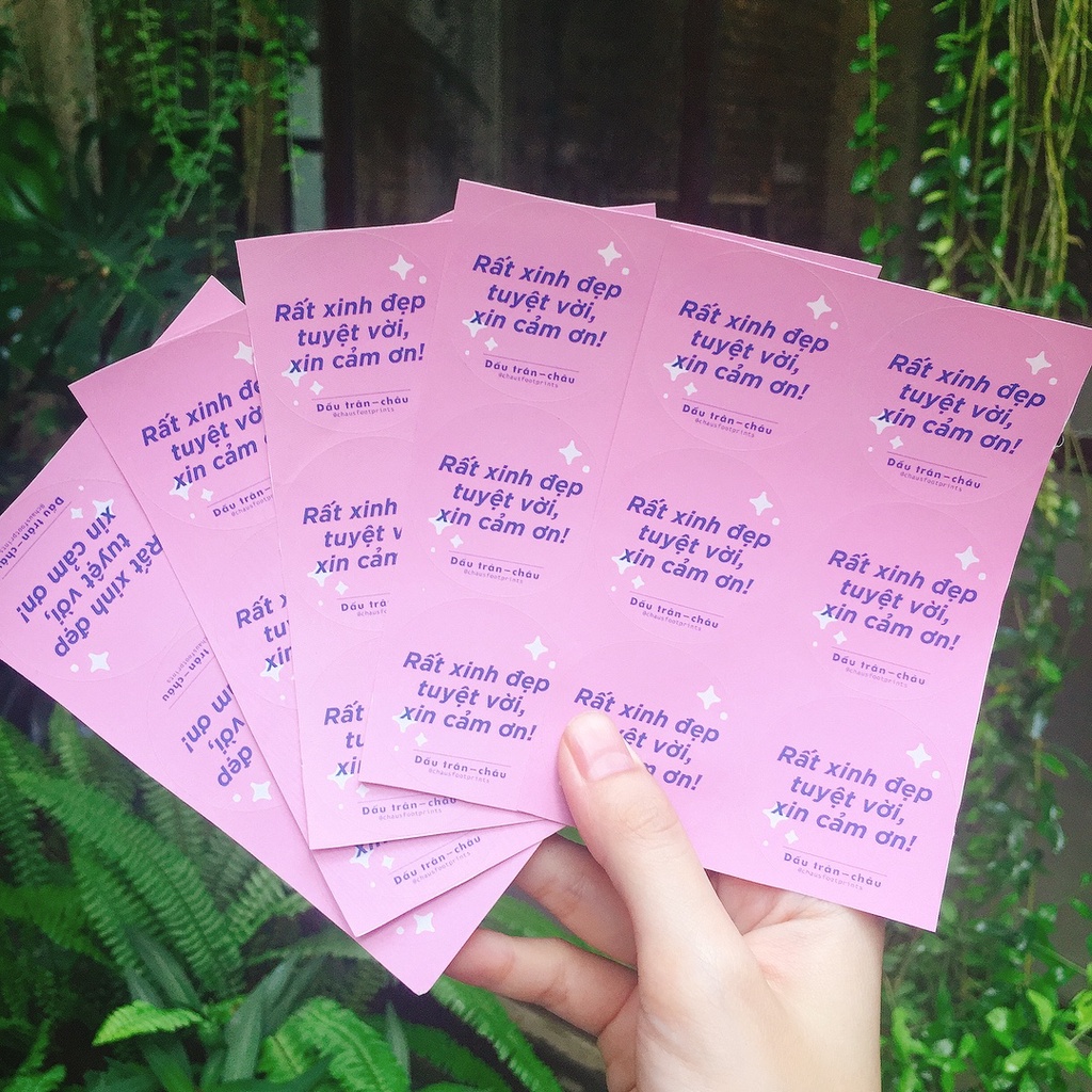 [Dấu trân-châu] Sticker set - lẻ