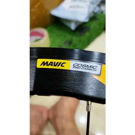 Bộ vành nhôm xe đạp road MAVIC COSMIC PRO 700Cx40mm - Hub Cacbon cối nổ to