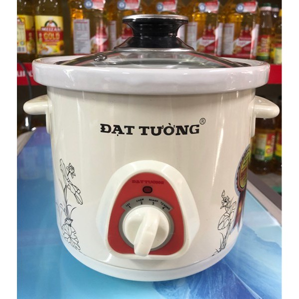 Nồi hầm cháo chậm, Kho cá Đạt Tường vung kính 1,5 lít