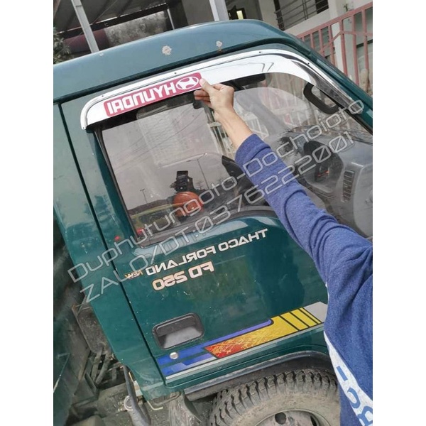 BỘ che mưa cửa HUYNDAI HD65 HD72 MIGHTY FORLAND và các xe HD nâng tải