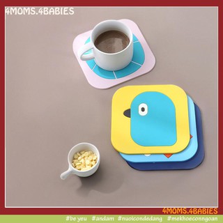 [4MOM] MIẾNG LÓT NỒI , LÓT LY SILICON XINH XẮN
