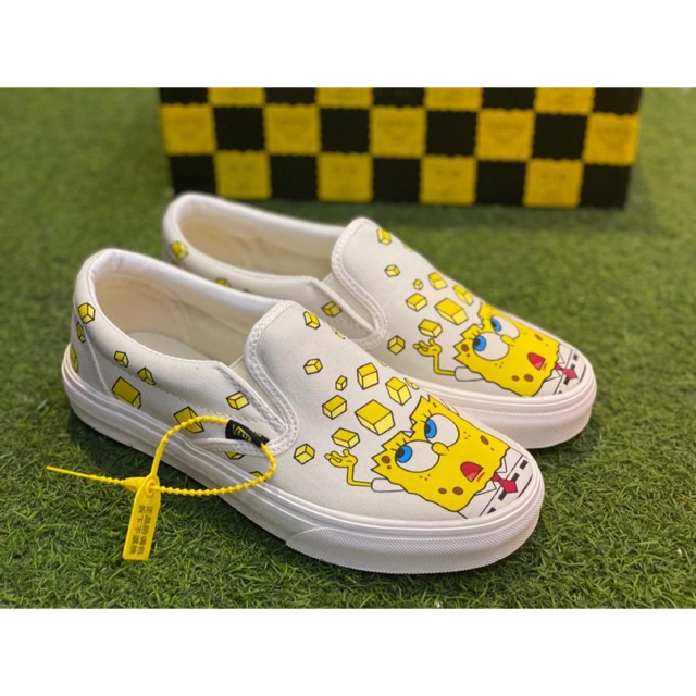 vans x spongebob slip on