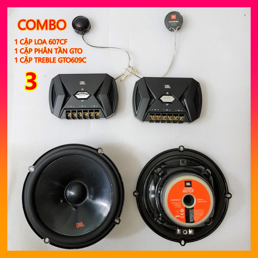 COMBO Loa JBL 605CSQ 607CF 627 + Phân Tần GTO + Treble BMW / GTO609C Nâng Cấp Hệ Thống Âm Thanh Xe Ô TÔ - Hàng LIKE NEW