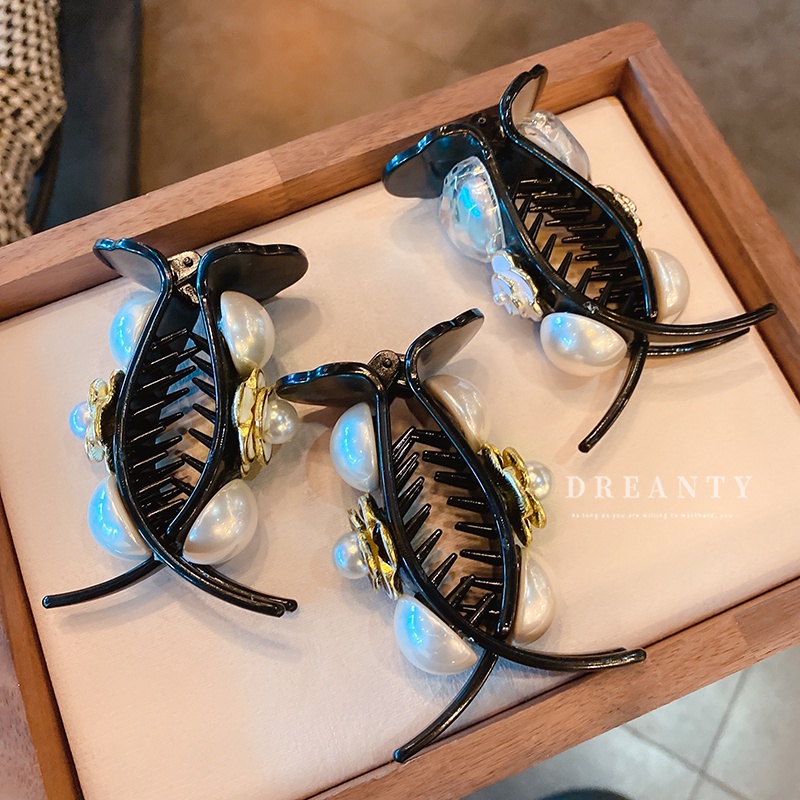 Kẹp Tóc Hình Hoa Đính Ngọc Trai Phong Cách Mori Hàn Quốc Thời Trang Cho Nữ