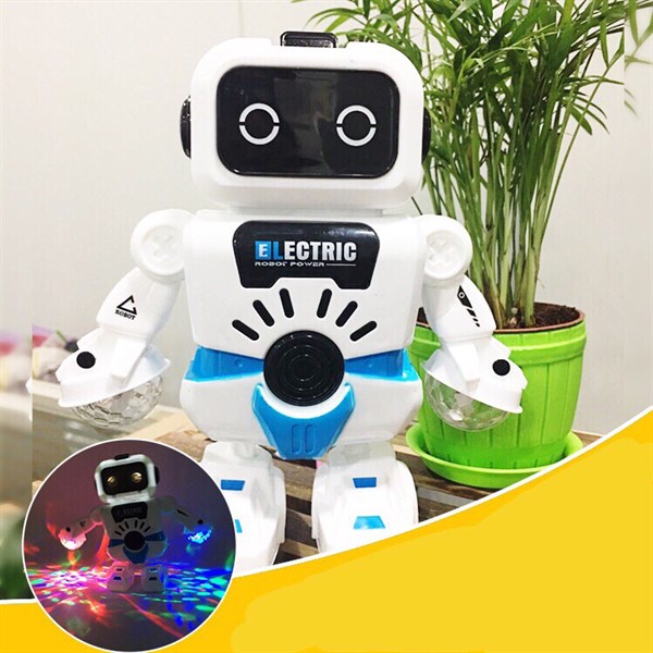 [Đèn nhạc] Hộp đồ chơi robot nhảy dance dễ thương vui nhộn dành cho bé 101009