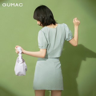 Áo kiểu nữ caro thắt eo GUMAC đủ màu, đủ size, thiết kế basic AB1175