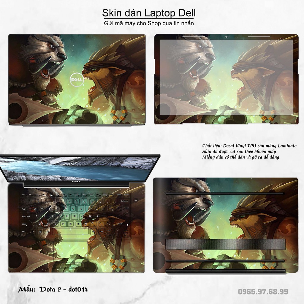 Skin dán Laptop Dell in hình Dota 2 nhiều mẫu 3 (inbox mã máy cho Shop)