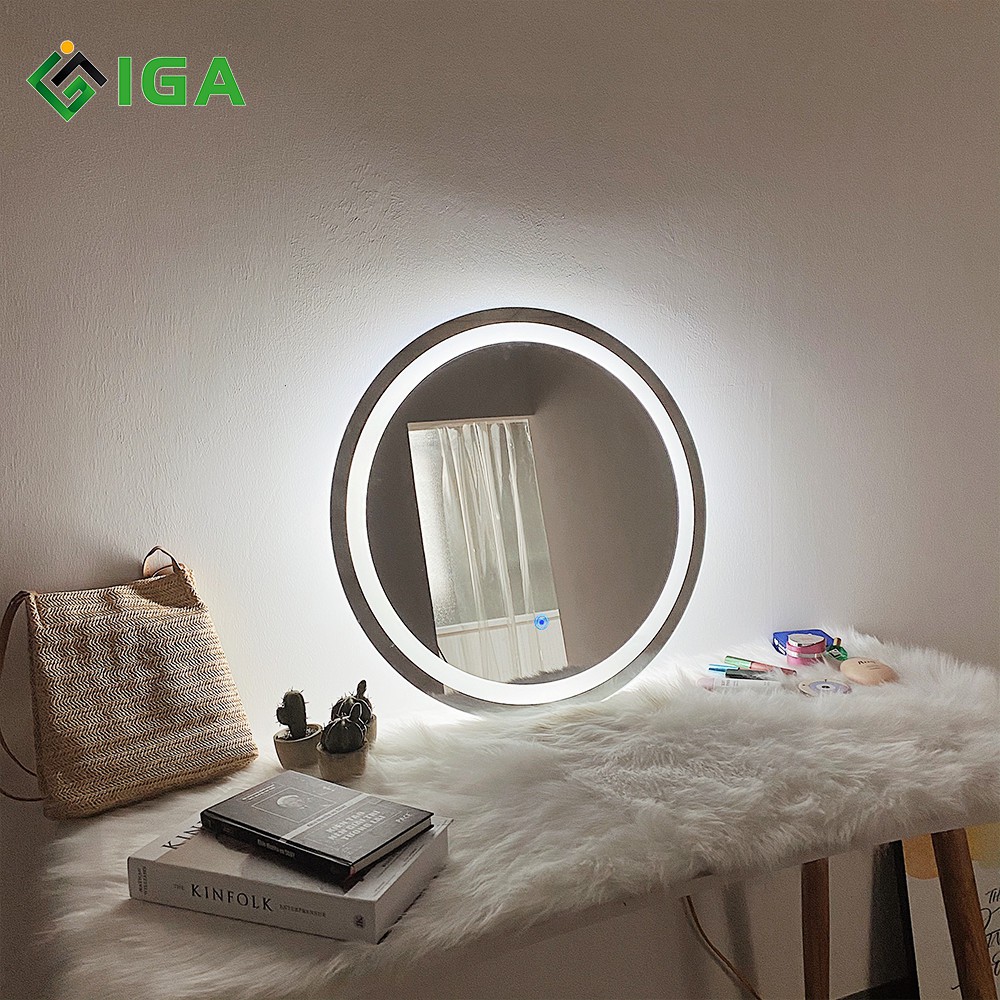 Gương Tròn Viền Led IGA Mirror O Hiện Đại Sang Trọng - GN22