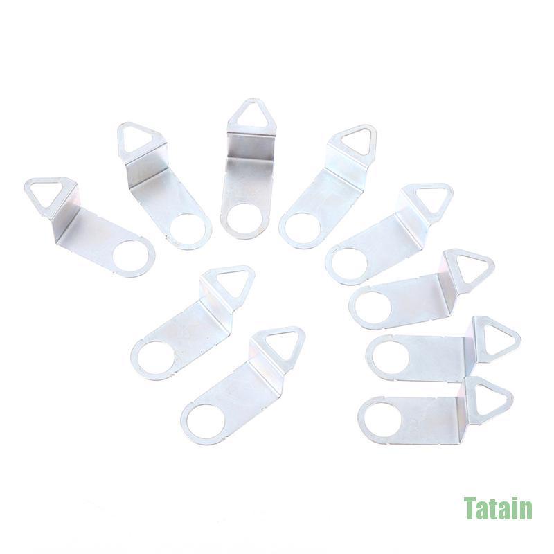Bộ 10 móc treo đồng hồ kim loại gắn tường DIY