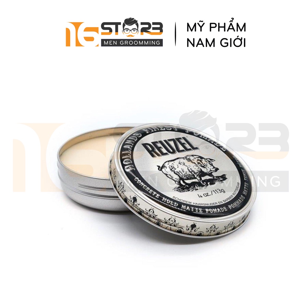 [Chính Hãng 100%] Sáp Vuốt Tóc Reuzel Concrete Hold Matte Pomade