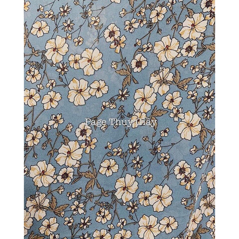 Váy hoa buộc eo xẻ bên | BigBuy360 - bigbuy360.vn