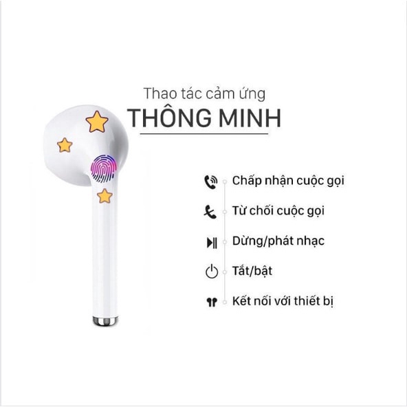 Tai Nghe Bluetooth 5.0 Không Dây i12 TWS Và Phụ Kiện