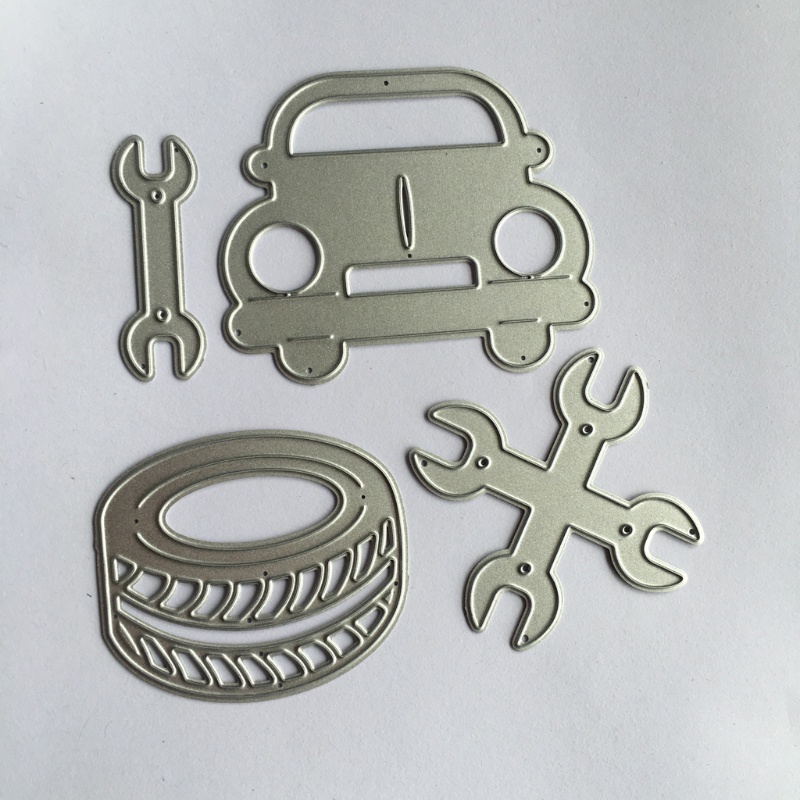 Khuôn Thép Cắt Hình Bánh Xe Chuyên Dụng Cho Tự Làm Thẻ Giấy