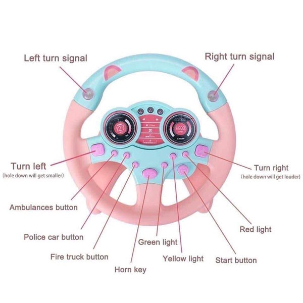 Vô lăng xe hơi - Đồ chơi vô lăng giả lập tập lái cho bé yêu No.101009