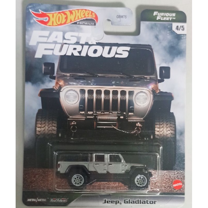 xe mô hình hotwheels fast& furious:jeep gladiator
