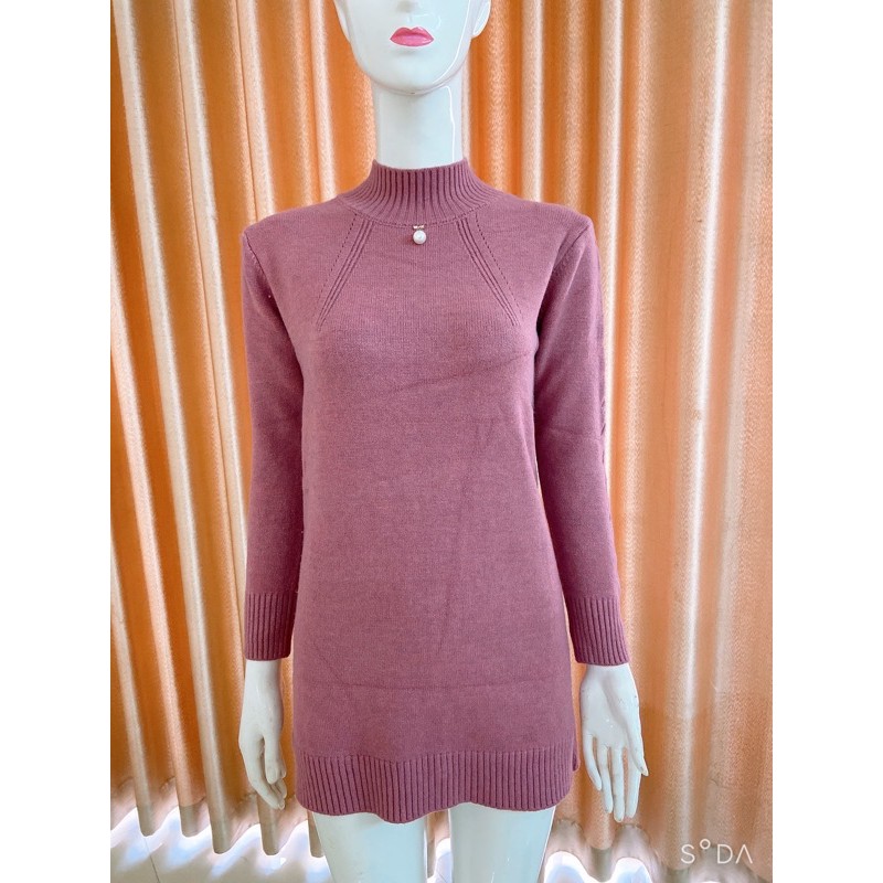 Áo len nữ hàn quốc from rộng cổ tròn dài tay chất đẹp ALD002 | BigBuy360 - bigbuy360.vn