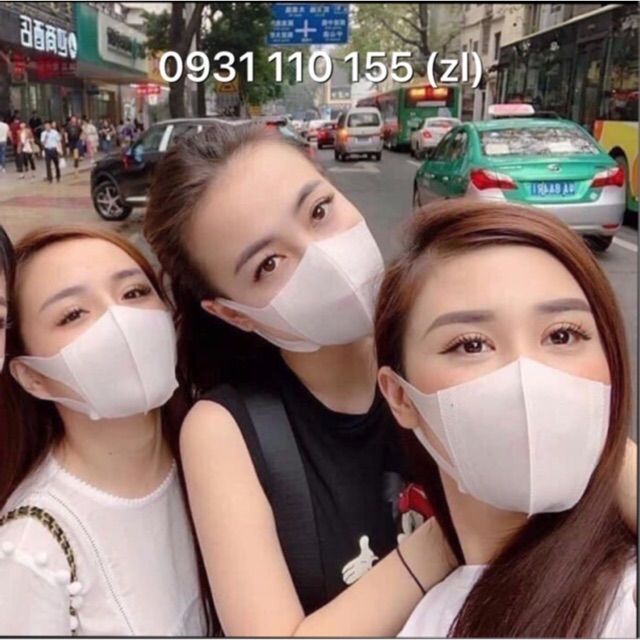 Khẩu Trang nhật kk 5D Mask Nam Anh Chính Hãng Hộp 10 Cái quai vải