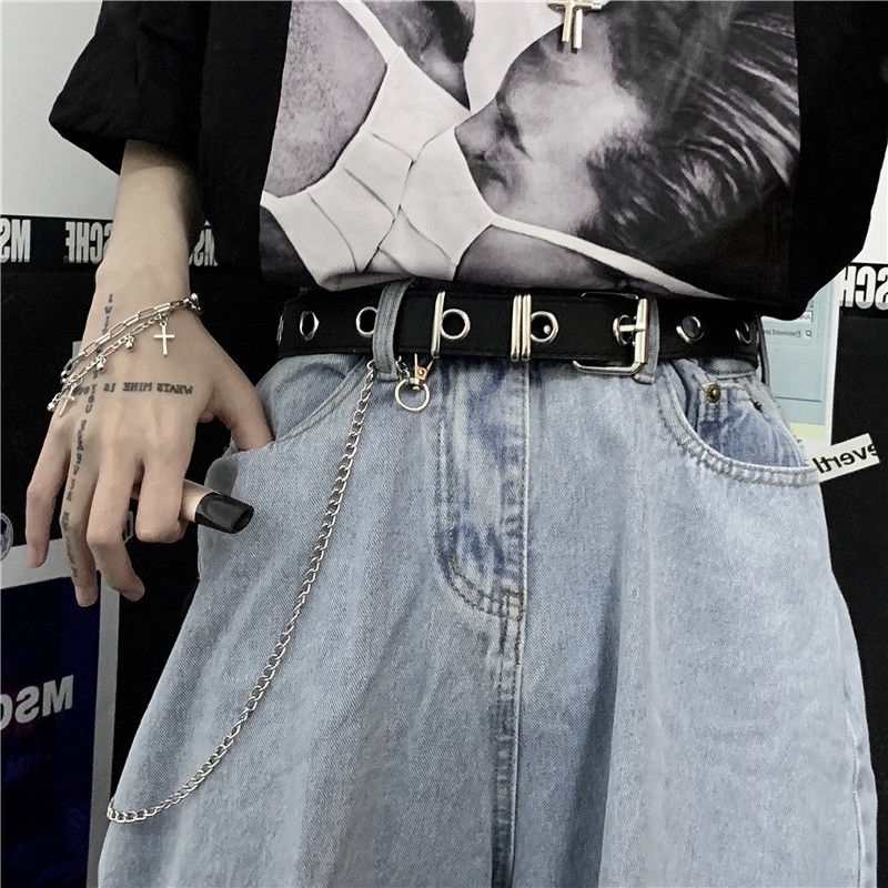 Thắt Lưng Nữ Nhiều Khoen Tròn Cá Tính