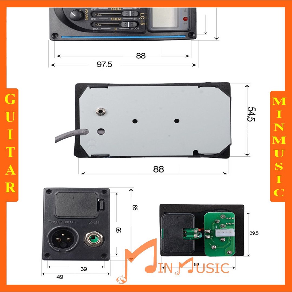 EQ Guitar LC5 EQ Đàn Guitar Thùng