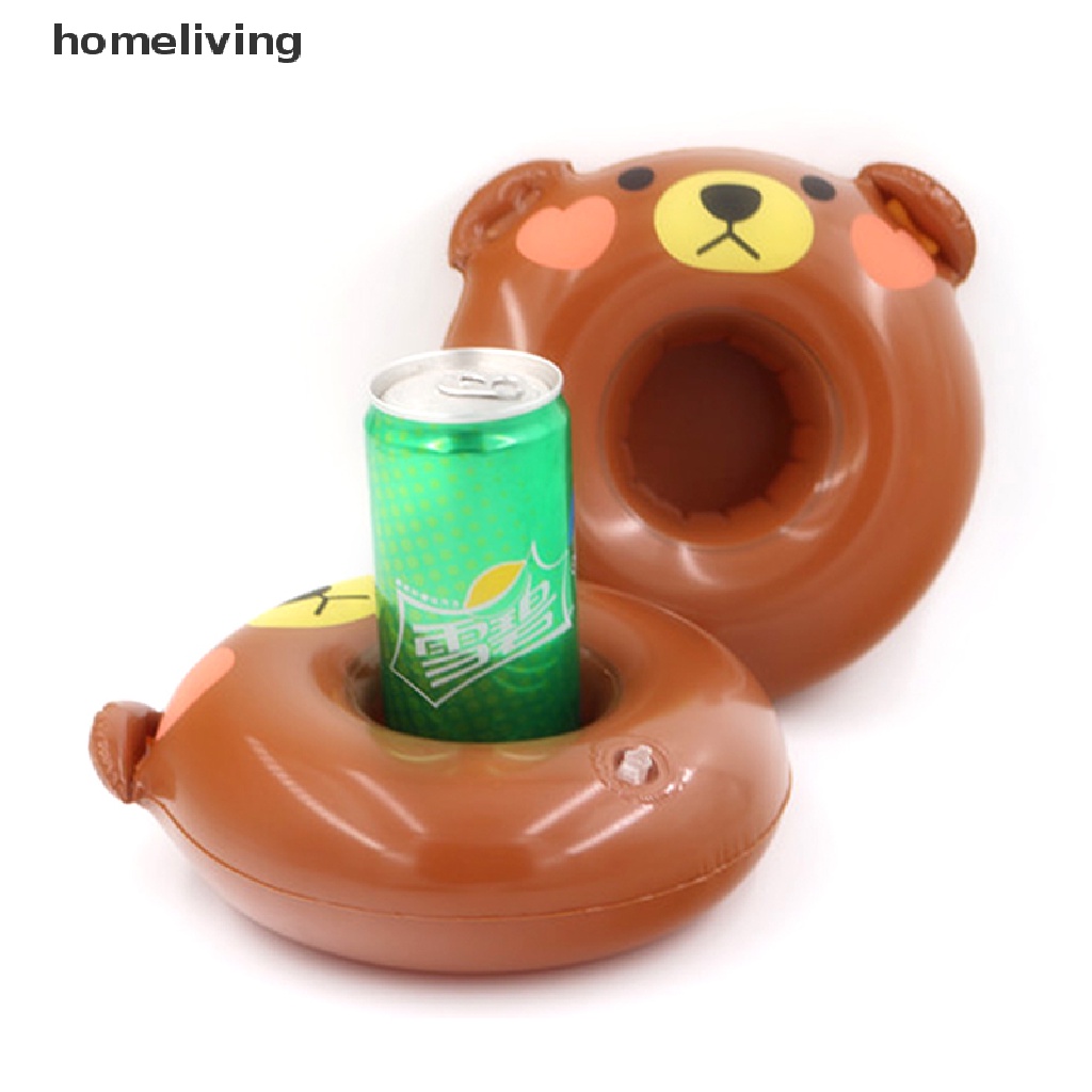 1 Phao Bơi Bơm Hơi Kiêm Giá Đỡ Cốc Nước Nóng / Bãi Biển Tiện Dụng