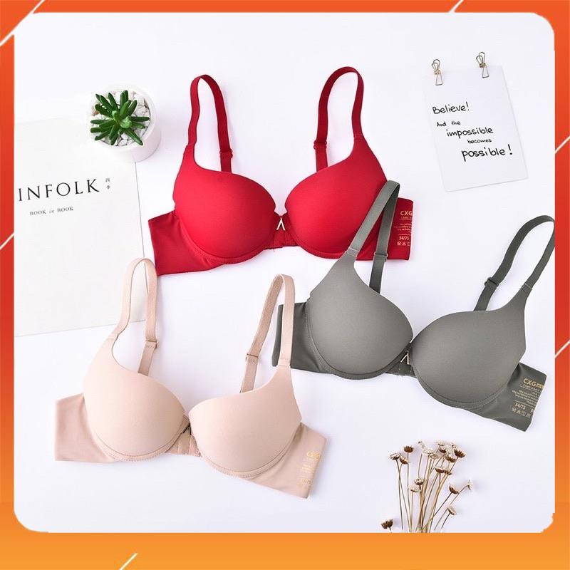 Áo ngực, Áo lót nữ su đúc có gọng siêu nâng đẩy, phối chữ V ngược, Mã: A5059