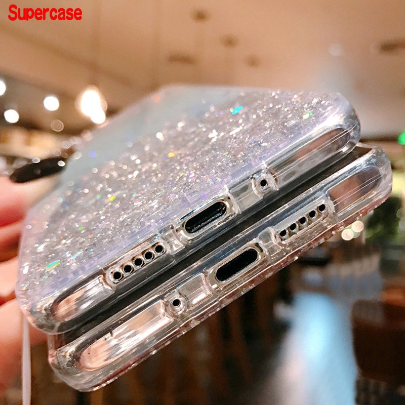 Ốp điện thoại mềm trong suốt phối kim tuyến lấp lánh ánh sao cho OPPO Realme 5i 5s X2 Pro XT 5 3 Pro X C2 A1K K5 K3 F9 | BigBuy360 - bigbuy360.vn