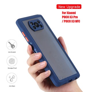 Ốp Điện Thoại PC Cứng + TPU Mềm Mặt Nhám Bảo Vệ Camera Chống Sốc Cho Xiaomi Poco X3 Pro
