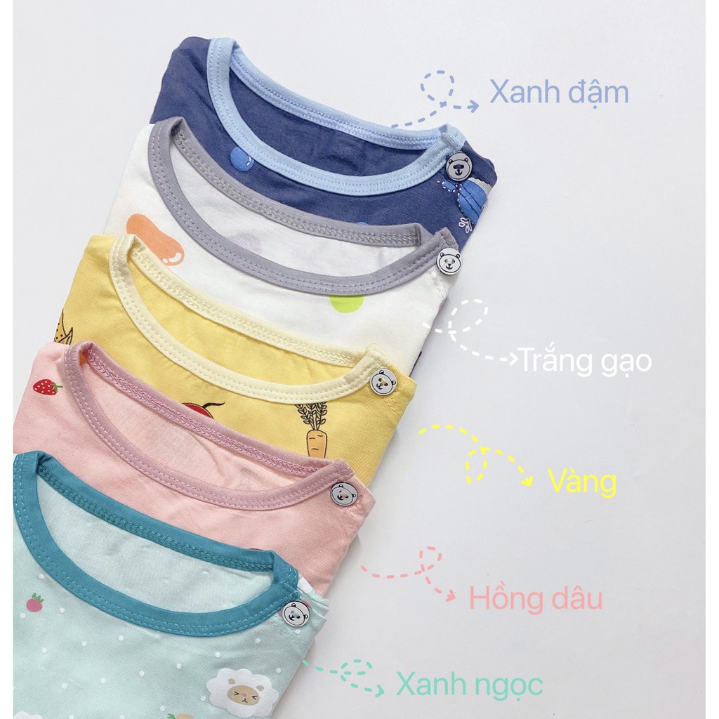 Bộ KWOO Thun Lạnh Dài Tay Cho Bé Vải Mát Nền Màu Họa Tiết Mới Nhất 2021