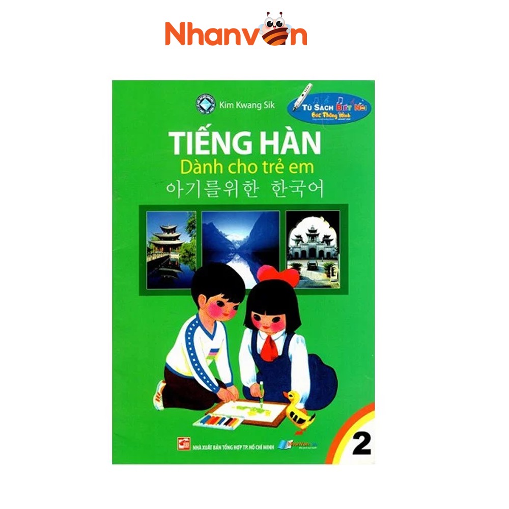 Sách - Tiếng Hàn Dành Cho Trẻ Em - Tập 2 - Kèm File Âm Thanh - Độc quyền nhà sách Nhân Văn