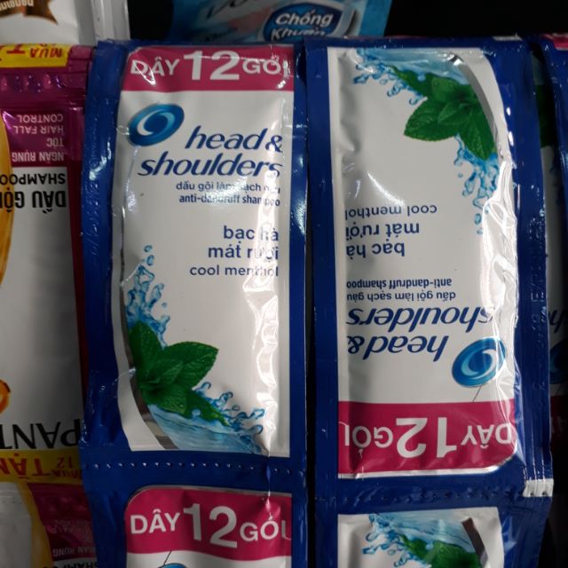 Dầu gội head&shoulders dây 12 gói