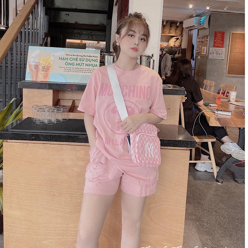 Set đồ nữ cá tính, set quần sóc áo thun đi chơi sang chảnh mùa hè đẹp 8A00104 | BigBuy360 - bigbuy360.vn
