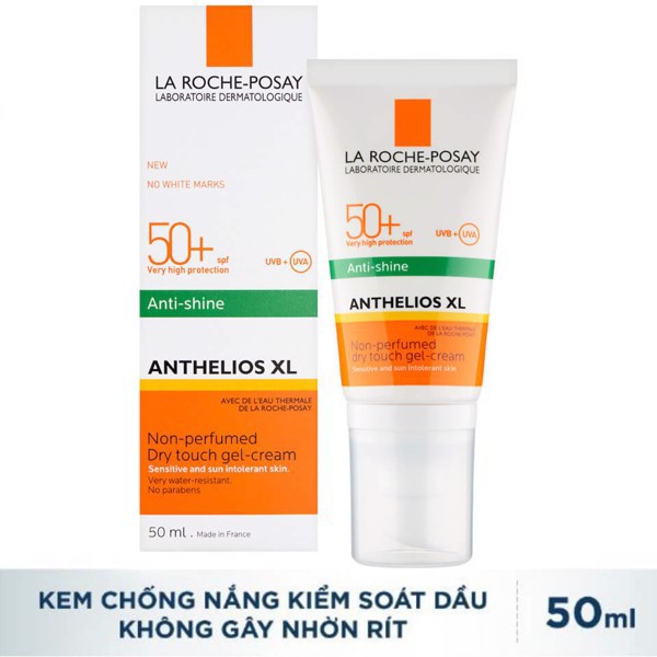 Kem chống nắng giúp kiểm soát bóng nhờn & bảo vệ da trước tia UVB UVA SPF 50+ La Roche-Posay Anthelios XL Dry Touch 50ml | BigBuy360 - bigbuy360.vn