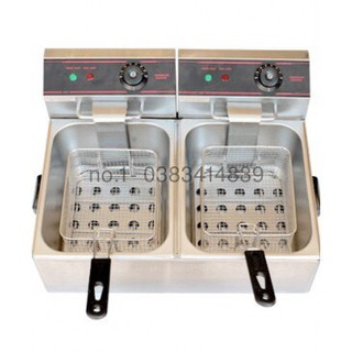 Bếp chiên nhúng điện đôi cao cấp eton