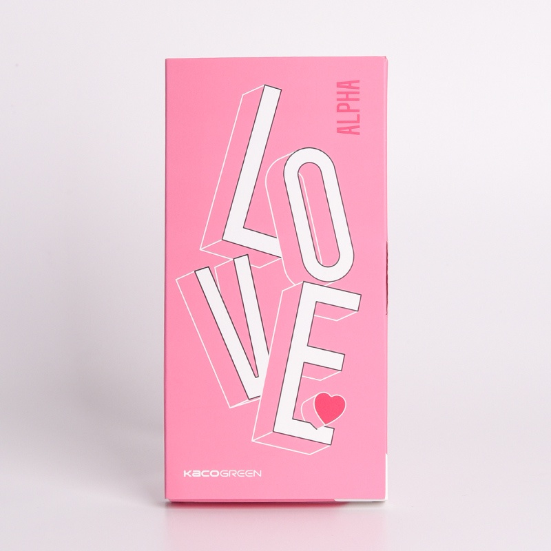 Bộ 5 bút gel Kaco LOVE mực đen ngòi 0,5mm