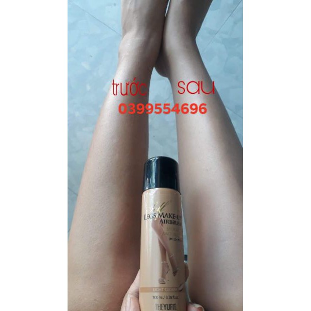 [CLIP THẬT ] :tất phun chân va body chính hãng  Hàn Quốc Yufit Airbrush Leg MaKeup SPF50+PA+++