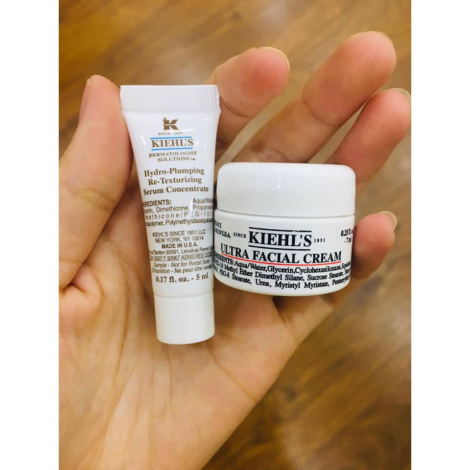 Serum Dưỡng Ẩm Cho Da Khô Kiehls (Kiehl's Hydro-Plumping Re-Texturizing Serum Concentrate)