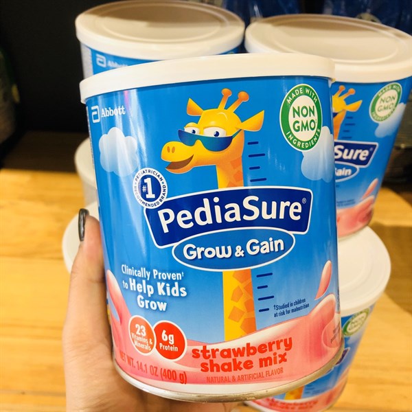 [HÀNG AIR] PEDIASURE GROW & GAIN GIÚP TĂNG CÂN VÀ TĂNG CHIỀU CAO CHO BÉ 3 VỊ 400G XUẤT XỨ MỸ